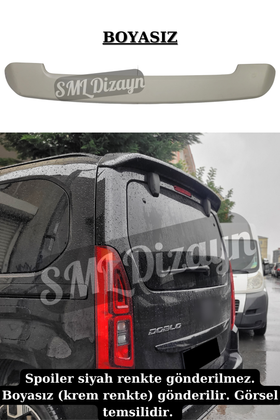 2023-2024-2025 fiat doblo bagaj üstü spoiler