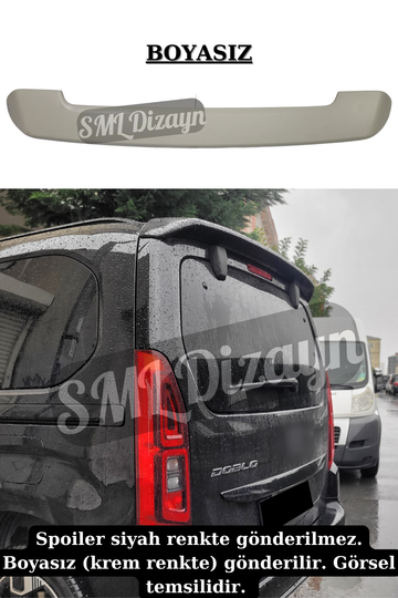 2023-2024-2025 fiat doblo bagaj üstü spoiler