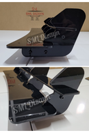 Golf 7.5 R Tampon için 4'lü Çift Kat Orta Flap Bıçak Parlak Siyah 8 mm-4