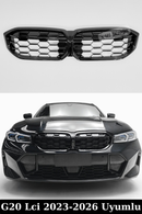 The M340i / M Performance style front kidney grille set for facelifted BMW 3 Series G20 LCI Sedan models (2023-2026) is custom-molded to fit OEM front bumper cutouts with exact precision. Manufactured from high-grade, impact-resistant flexible ABS plastic featuring a factory high-gloss Piano Black finish, this sport front grille requires no additional painting or modifications. Designed with original snap-in clip tabs, it allows direct plug-and-play installation without drilling, cutting, or removing
