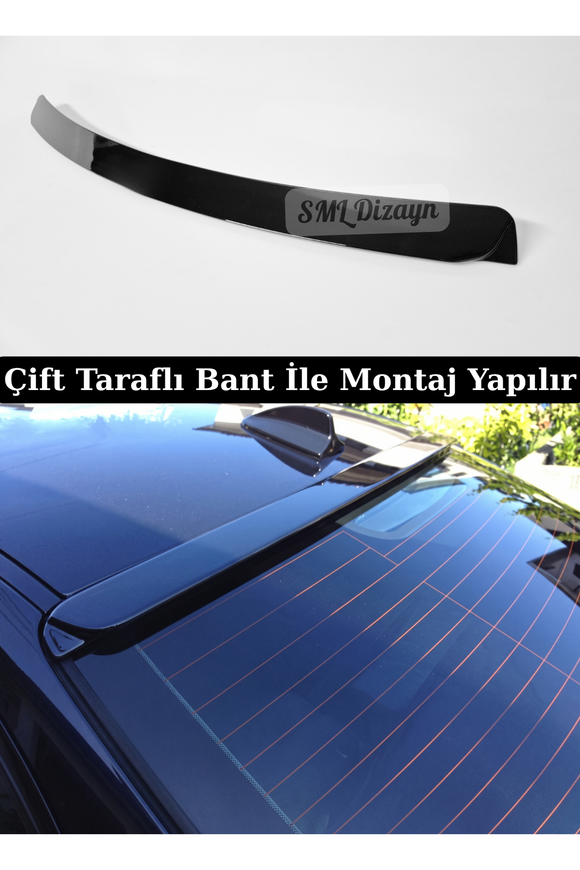 The upper rear window roof spoiler for BMW 3 Series E46 Sedan and Coupe models (1997-2006) is custom-molded to match upper rear windshield curvature with exact OEM precision. Manufactured from high-grade flexible ABS plastic featuring a factory high-gloss Piano Black finish, this roof wing requires no additional painting or prep work. Designed to extend the roofline seamlessly while complementing trunk lip spoilers, its lightweight ABS construction resists UV fading.