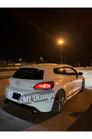 4.72 inch round exhaust tip pipe tail