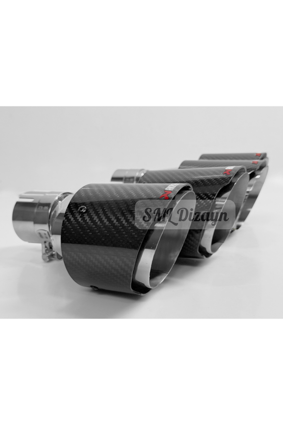 Upgrade your wide diffuser with Imported 100mm Dual Carbon Look Exhaust Tips. Clamp-on non-weld fitment, high heat resistant chrome core, complete pair!