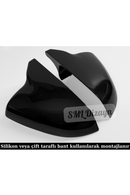 Cupra Formentor Uyumlu Batman Yarasa Ayna Kapağı Seti - Parlak Siyah Piano Black Plastik VZ Stil (2021-2026)-5