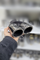 3 inches dual exhaust tips tails pipes 76 milimeters