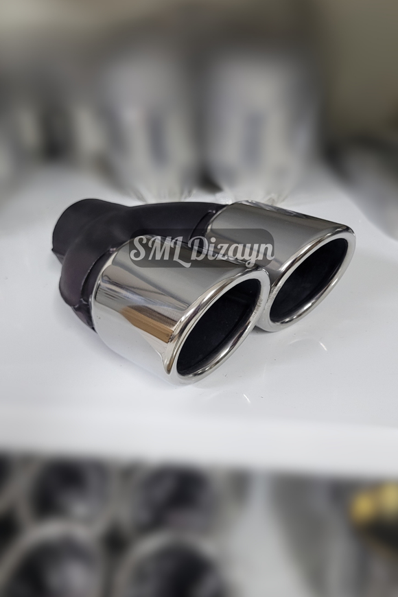 3 inches dual exhaust tips tails pipes