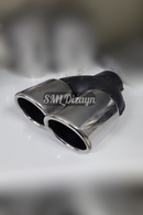 76mm çiftli egzoz-egsoz-egzos ucu-başlığı-kafa