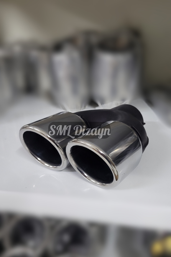 76lık çiftli egzoz ucu 