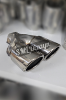 3 inches dual exhaust tips pipes tails