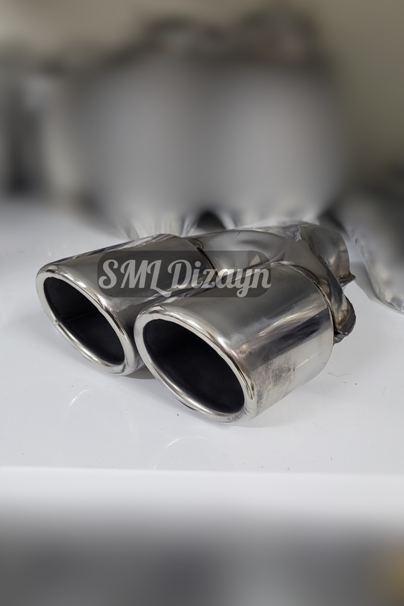 3 inches dual exhaust tips pipes tails