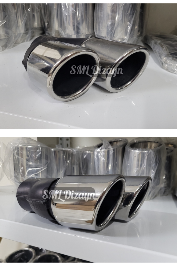 76lık çiftli egzoz-egsoz-egzos ucu başlığı kafa