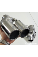 3 inches dual exhaust tip pipe tail