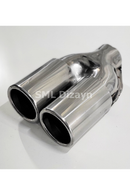76lık çiftli egzoz ucu