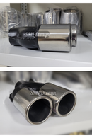 3 inches dual exhaust tips pipes tails