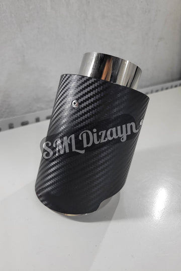 90lık 90 mm akrapoviç tekli egzoz-egsoz-egzos ucu başlığı kafa