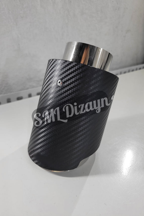 90lık 90 mm akrapoviç tekli egzoz-egsoz-egzos ucu başlığı kafa