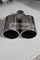 90lık çiftli egzoz-egzos-egsoz ucu