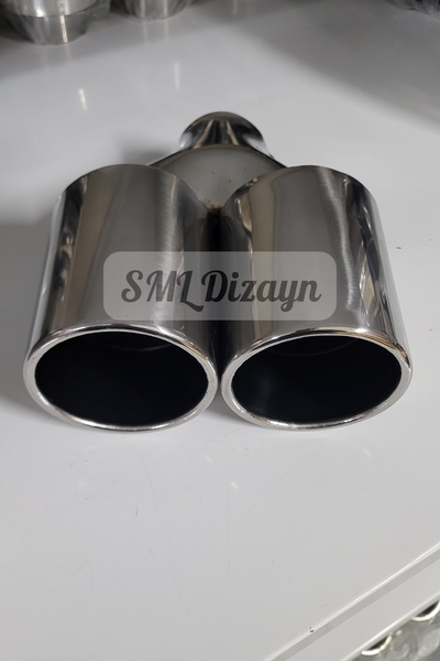 90lık çiftli egzoz-egzos-egsoz ucu