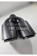 3.54 inches dual exhaust pipes tails tips round