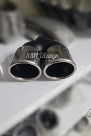 90lık çiftli egzoz-egsoz-egzos ucu başlığı kafa