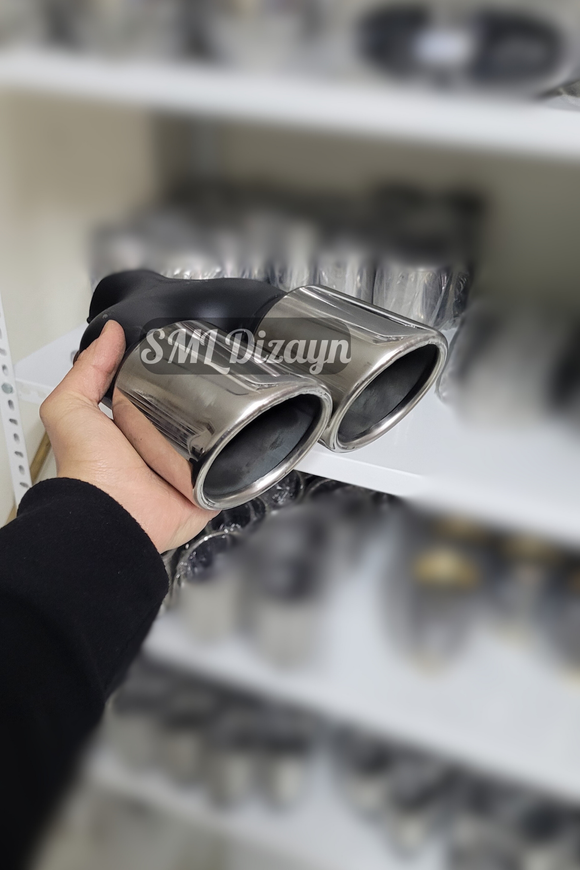 90lık çiftli egzoz-egsoz-egzos ucu başlığı kafa