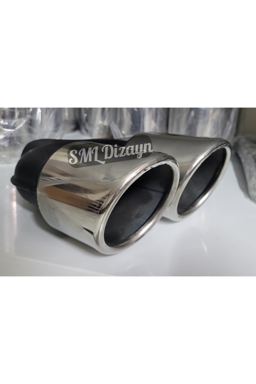 90lık çiftli egzoz-egsoz-egzos ucu başlığı kafa