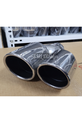 90lık çiftli egzoz ucu sağ taraf