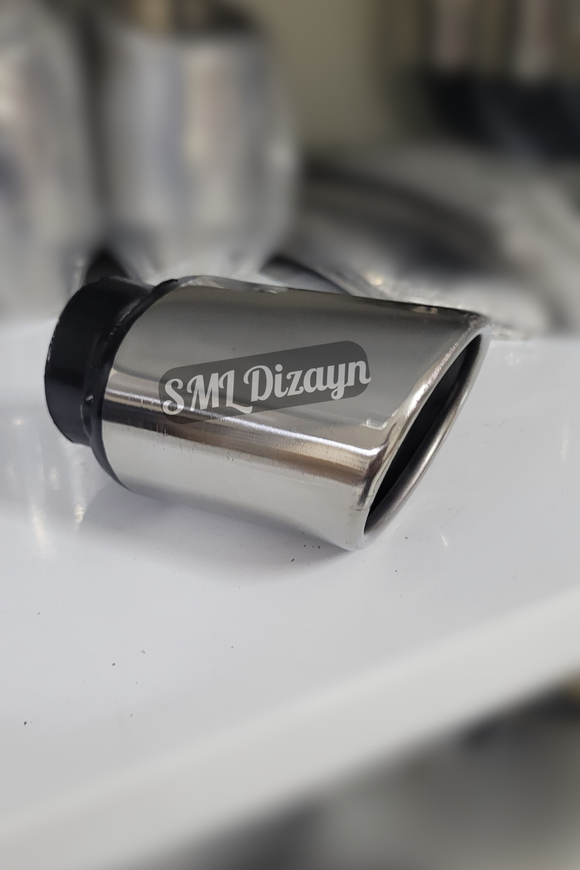90mm yassı egzoz-egzos-egsoz ucu başlığı
