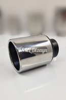 3.54 inch round exhaust tip pipe