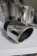 3.54 inch round exhaust tip