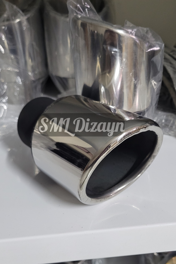 3.54 inch round exhaust tip