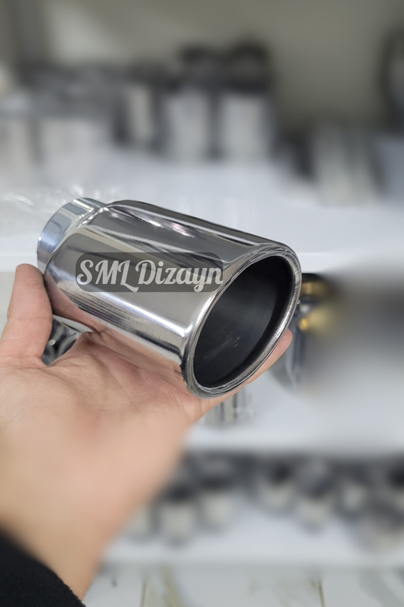 3.54 inch outlet round exhaust tip pipe 