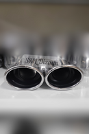 3.7 inches dual exhaust tips tails pipes