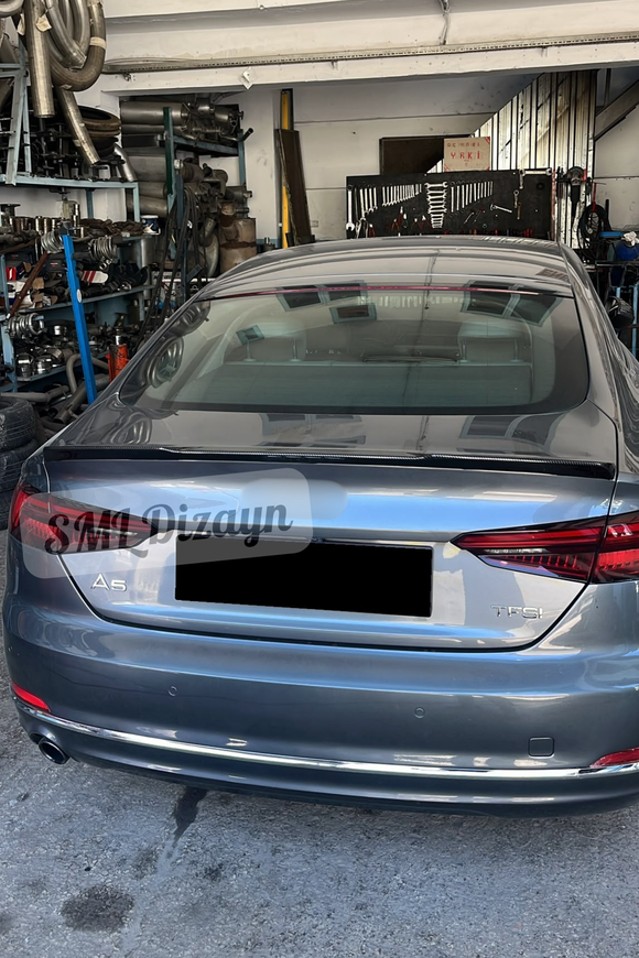 rear trunk carbon spoiler for audi a5