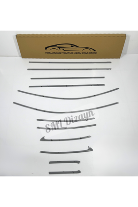 audi a4 b8-b8.5 krom cam çıtası