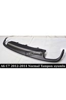 Rear Diffuser for 2012-2013-2014 audi a6 c7