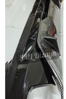 bmw g30 arka tampon difüzör karbon görünüm