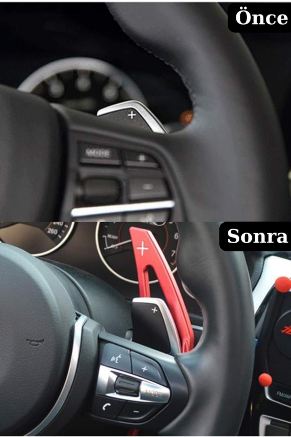 F Serisi M Sport Vites Kulakçık Direksiyon Kulakçığı Pedalı Paddle Shift (1,2,3,4,5,6 Kasalara uyumlu)