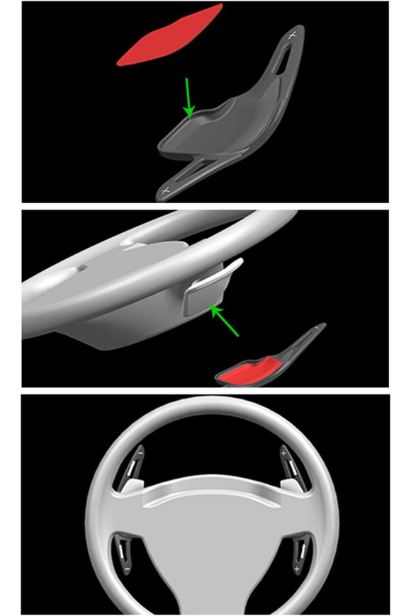 F Serisi M Sport Vites Kulakçık Direksiyon Kulakçığı Pedalı Paddle Shift (1,2,3,4,5,6 Kasalara uyumlu)