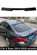 F36 Cam Üstü Spoiler 2014-2020 Parlak Siyah F36 Tavan Spoyler Spoylır Çıta Plastik-1