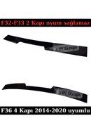 F36 Cam Üstü Spoiler 2014-2020 Parlak Siyah F36 Tavan Spoyler Spoylır Çıta Plastik-4