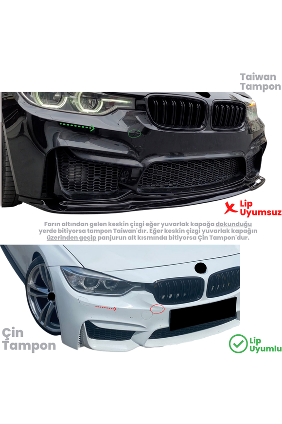 bmw f30 f80 m3 taiwan tampon ve çin tampon farkı nasıl anlarım