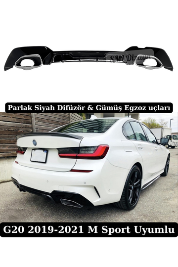 bmw g20 340i difüzör ve egzoz uçları