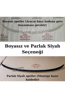 E90 Spoiler Bagaj Üstü İnce M3 Spoyler Çıta 2004-2011 - 0