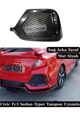civic fc5 typer arka sis çerçevesi