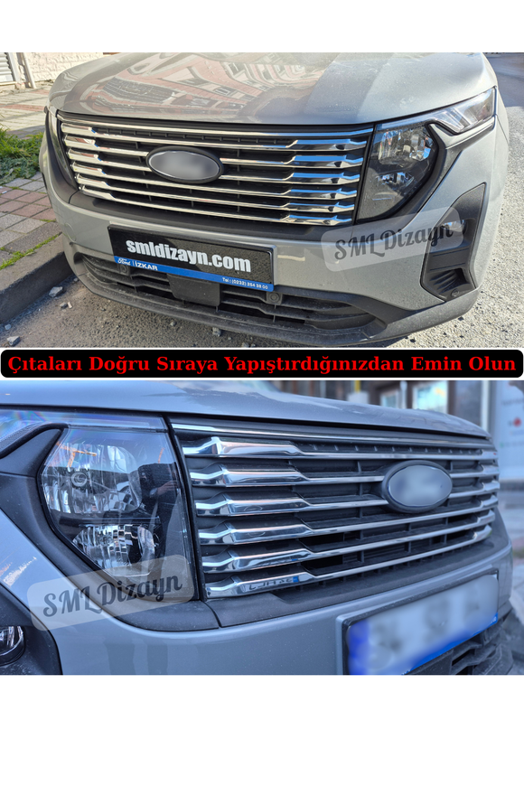 courier ön panjur krom çıtaları