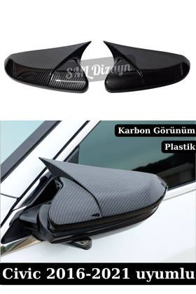 civic fc5 karbon görünüm yarasa ayna kapağı