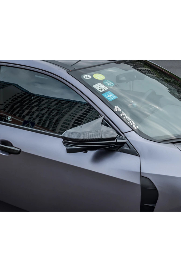 side mirror cover carbon fiber for honda civic 10th gen