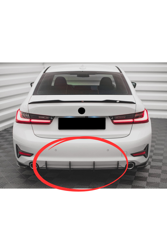 rear diffuser splitter for g20 standard bumper