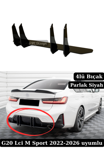 BMW G20 LCI M Sport Difüzör Splitter
